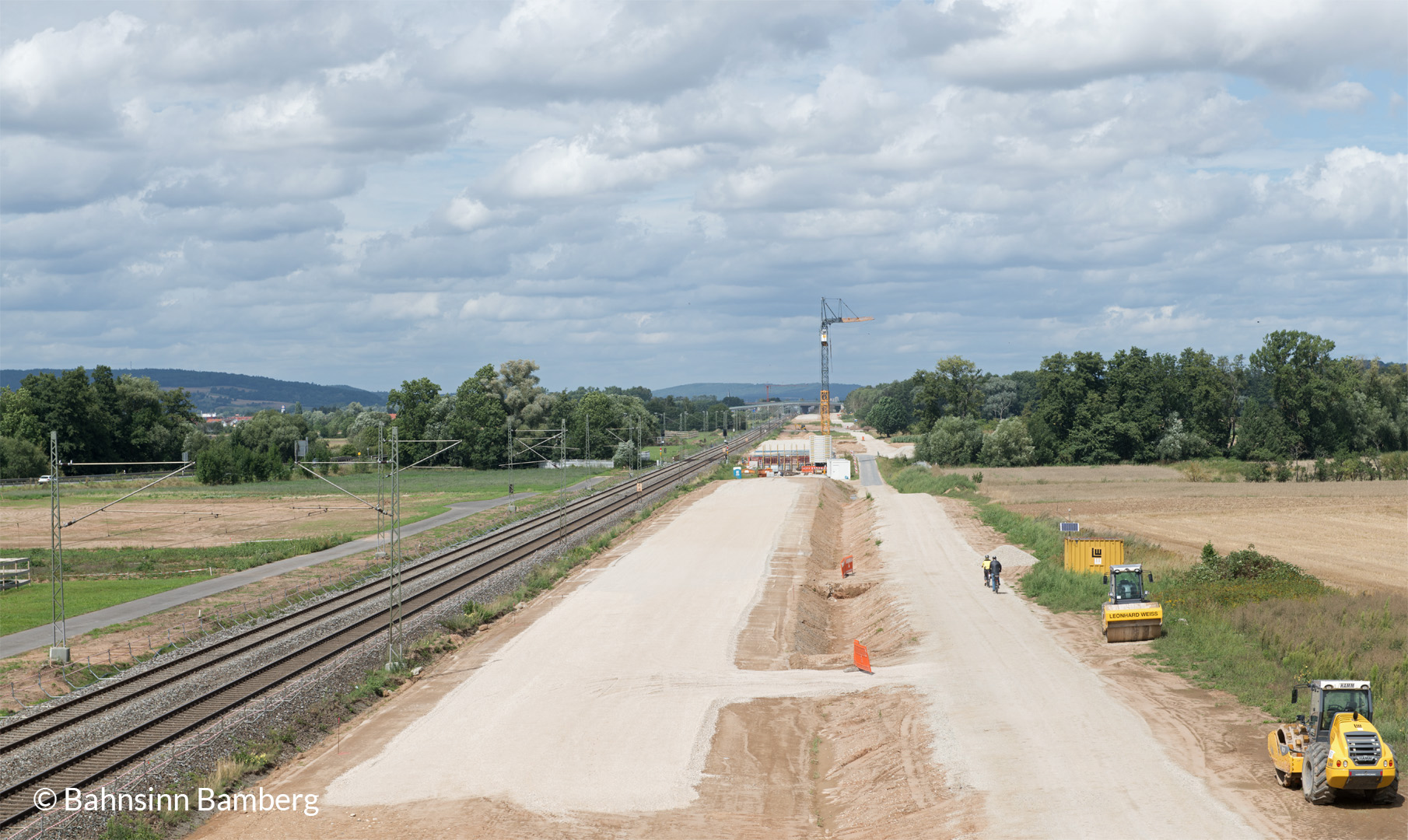Neubaustrecke Breitengüßbach-Hallstadt August 2019